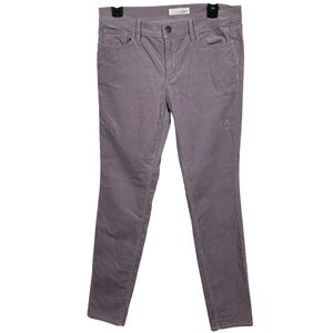 Loft Modern Skinny Corduroy Pants Womens 28 6 Dusty Purple Mauve Lavender